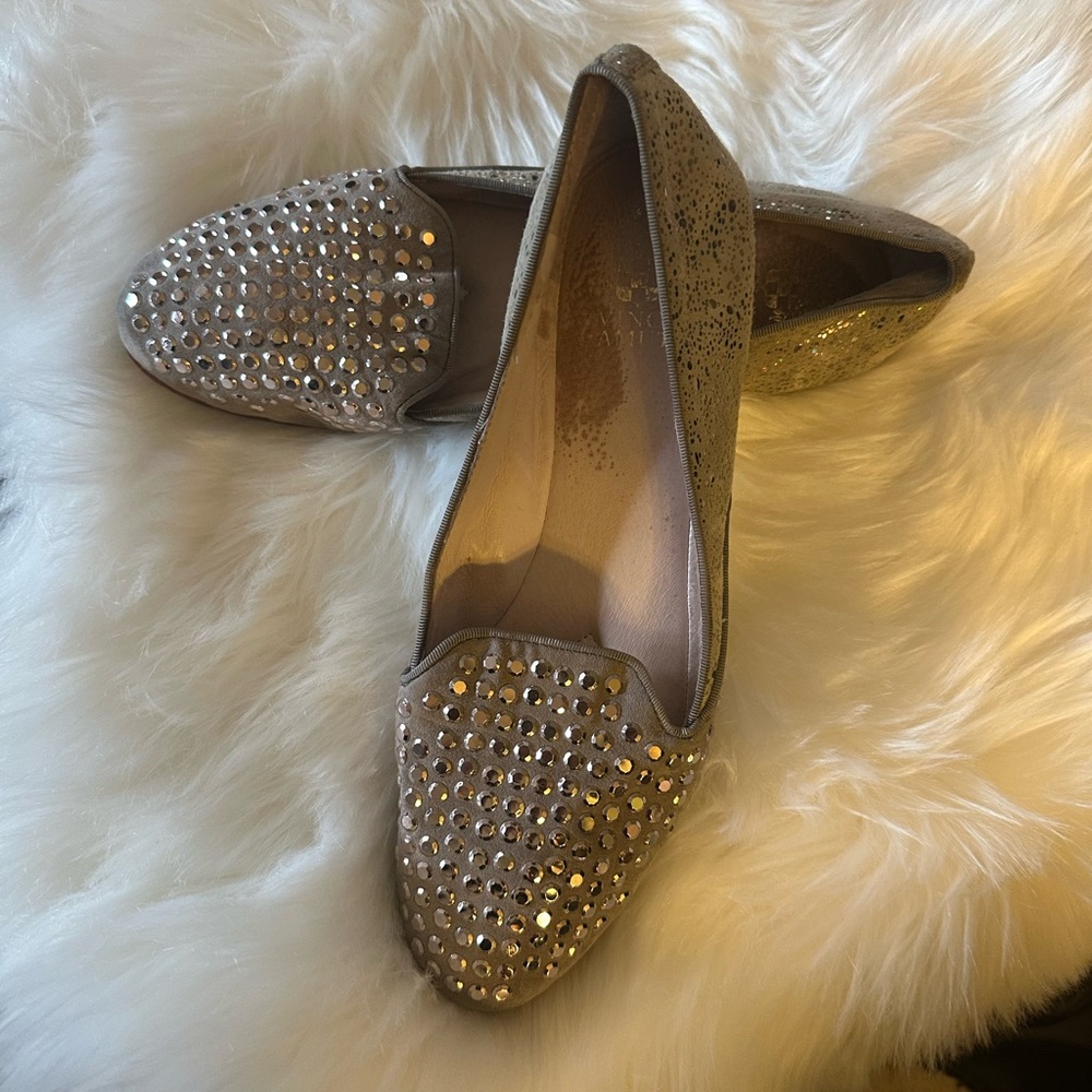 Vince Camuto Elegant Women's Studded Loafers 9.5